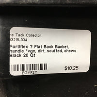Flat Back Bucket, handle *vgc, dirt, scuffed, chews
