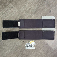 2 Neoprene Pastern Wraps, velcro *gc, clean, faded, hairy, rubs, pills
