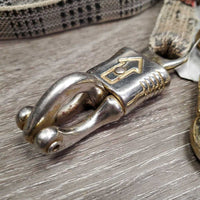 1 ONLY Nylon Cross Tie *gc, chewed, stains, thin spots, unstitched tag
