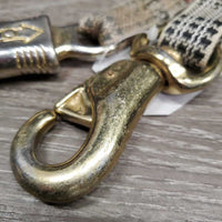 1 ONLY Nylon Cross Tie *gc, chewed, stains, thin spots, unstitched tag
