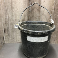 Flat Back Bucket, handle *fair, stained, residue, dirty, scuffed, chewed, tape, sticky handle