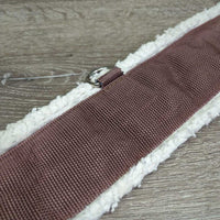 Nylon Web Fleece Girth, 2x els *fair, thin & holey edges, clean, clumpy, mnr hair, older, elastic: stretched, frayed edges
