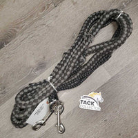 Cotton Lungeing Aid, 2 Double Ended Snaps *gc/fair, dirt, hair, pills, threads, frays, snags, replaced snaps, zip tie repair