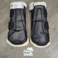 Closed Boots, Fleece Lined, Velcro *gc, clean, stains, clumpy, edge rubs, hairy velcro
