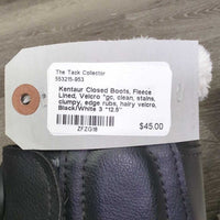 Closed Boots, Fleece Lined, Velcro *gc, clean, stains, clumpy, edge rubs, hairy velcro
