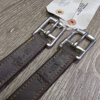 Soft Nylon Lined Stirrup Leathers *vgc/xc, clean, mnr dents & thread
