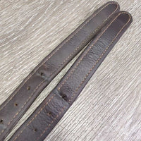 Soft Nylon Lined Stirrup Leathers *vgc/xc, clean, mnr dents & thread

