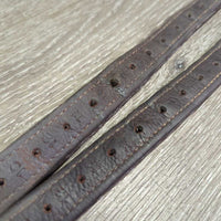 Soft Nylon Lined Stirrup Leathers *vgc/xc, clean, mnr dents & thread
