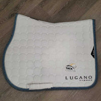 Quilt Jumper Saddle Pad, 2x piping *vgc, clean, pilly, mnr hair, stains, rubs, puckers, creased
