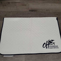 Thin Quilt Baby Pad "Overseas Horse Services" *new, package, threads
