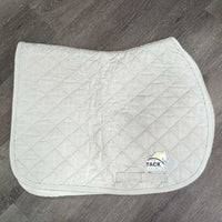 Quilt Jumper Saddle Pad, "Precision Saddle Fitting" *gc/fair, clean, v.dingy, v.puckered
