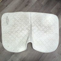 Quilt Jumper Saddle Pad, "Precision Saddle Fitting" *gc/fair, clean, v.dingy, v.puckered
