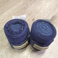 2 Stretchy Exercise Fleece & Elastic Leg Wraps *vgc, clean, hair, snags, pills
