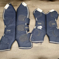 Tall Front & Hind Shipping Boots, Rambo Bag *vgc, clean, mnr edge frays, holey bag
