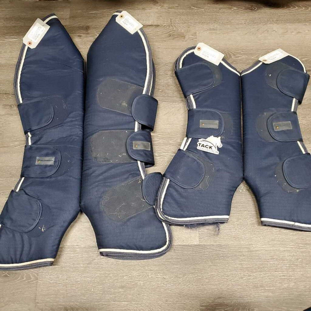 Tall Front & Hind Shipping Boots, Rambo Bag *vgc, clean, mnr edge frays, holey bag