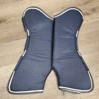 Tall Front & Hind Shipping Boots, Rambo Bag *vgc, clean, mnr edge frays, holey bag