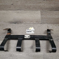 Hvy Metal Stall Mount 4 Prong Tack Hook *gc/fair, dirt, rusty
