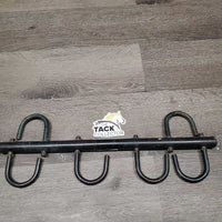 Stall Mount 4 Hook Tack - Bridle Rack *fair, dirt, rusty, peeled

