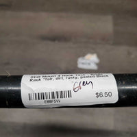 Stall Mount 4 Hook Tack - Bridle Rack *fair, dirt, rusty, peeled