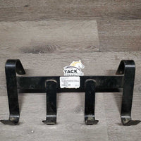 Hvy Metal Stall Mount 4 Prong Tack Hook *gc/fair, dirt, rusty
