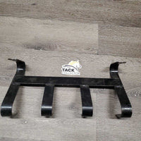 Hvy Metal Stall Mount 4 Prong Tack Hook *gc/fair, dirt, rusty
