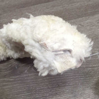 3 Sheepskin Halter Fuzzies *2: xc/like new, 1: clumpy, stiff, hairy, stains, thin edges
