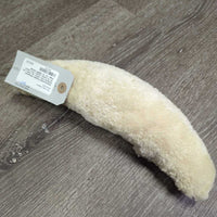 Padded Sheepskin Shadow Roll, velcro *gc, clean, mnr dirt & stains, clumpy, torn velcro edge
