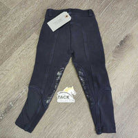 TODDLER Hvy Cotton Euroseat Breeches, Pull on *gc, faded, seam rubs
