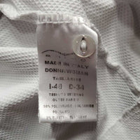 LS Show Shirt, 1/3 Button up, Snap Collar *gc, dingy, puckers, crinkled collar, older
