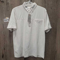 MENS SS Show Shirt, 1/3 Button up *vgc, mnr stains, older
