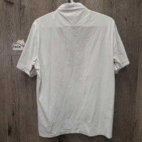 MENS SS Show Shirt, 1/3 Button up *vgc, mnr stains, older
