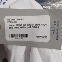 MENS SS Show Shirt, tags, bag *new
