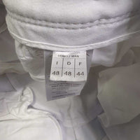 MENS Euro Seat Breeches *gc, older, peeled & discolored knees, stains, ppuckers, mnr discolored seat & legs
