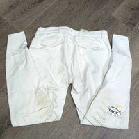 MENS Hvy Euro Seat Breeches *gc, older, stains, mnr discolored seat & legs, dry knees, snag
