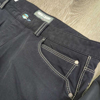 MENS Euro Seat Breeches *gc/fair, rubs, snags, peeled/dry stickies, undone seams, seam puckers, faded
