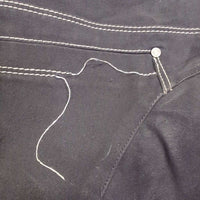 MENS Euro Seat Breeches *gc/fair, rubs, snags, peeled/dry stickies, undone seams, seam puckers, faded

