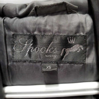 Quilt Puffer Vest, hood, zipper *gc, dirty, stains
