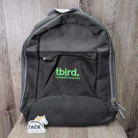 Backpack, "tbird", pocket *xc, mnr dirt/dust, loose embroidery thread
