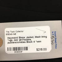 Show Jacket, Mesh lining *vgc, mnr dirt?stains, puckers/crinkles
