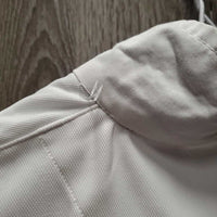 SS Show Sun Shirt, 1/3 Snap Up, snap collar, mesh pits *gc, mnr undone collar stitching, seam puckers & stains