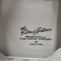 LS Sun Shirt, 1/3 Zip Up, mesh sleeves *gc, undone seam stitching, mnr pit stains
