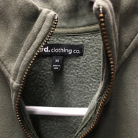 Hvy Sweatshirt, 1/4 Zip Up *vgc, mnr seam rubs & frays
