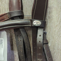 "Classic" Rsd Padded Monocrown Bridle, Flash *gc/fair, missing keeper, NO Cheeks, Missing Noseband Side, clean, scrapes
