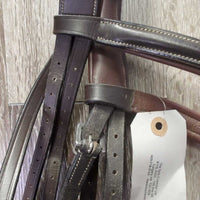 "Classic" Rsd Padded Monocrown Bridle, Flash *gc/fair, missing keeper, NO Cheeks, Missing Noseband Side, clean, scrapes
