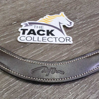 Flat ?Hunter Leather Browband *xc/like new
