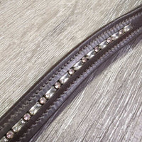 Flat Leather Bling Browband *xc, mnr dirt, older?
