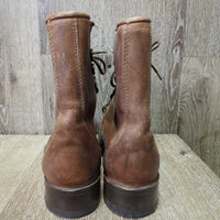 Short Western Roper Boots, laces, fringe *vgc, clean, mnr scuffs, stains & scratches, NO Insoles
