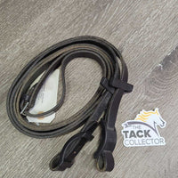 Wide Plain Reins, Stoppers, 2 Conway Buckles *vgc, clean, mnr scratches, edge rubs & scrapes, older?
