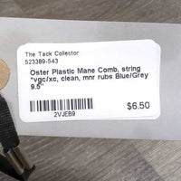 Plastic Mane Comb, string *vgc/xc, clean, mnr rubs
