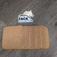 VINTAGE 6 Fox Hunting Coffee Coasters *vgc/xc, clean, mnr scuffs & edge rubs
